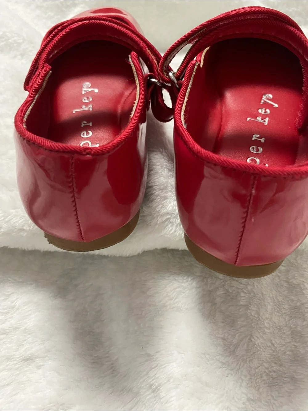 Copper Key Girls Patent Red Mary Jane Dress Shoes